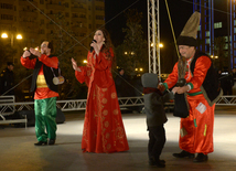 Baku celebrates last Novruz Tuesday. Azerbaijan, 15 match, 2016 